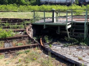 Das Bahnbetriebswerk in Gelsenkirchen Bismarck im Mai 2020