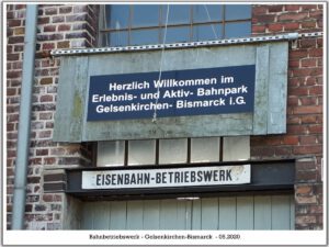 Das Bahnbetriebswerk in Gelsenkirchen Bismarck im Mai 2020