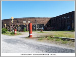 Das Bahnbetriebswerk in Gelsenkirchen Bismarck im Mai 2020