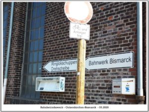 Das Bahnbetriebswerk in Gelsenkirchen Bismarck im Mai 2020