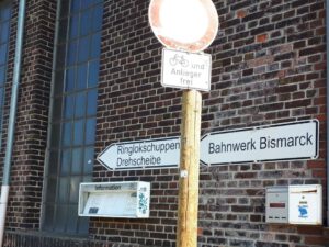 Das Bahnbetriebswerk in Gelsenkirchen Bismarck im Mai 2020