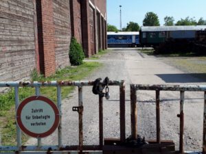 Das Bahnbetriebswerk in Gelsenkirchen Bismarck im Mai 2020