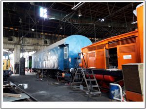 Das Bahnbetriebswerk in Gelsenkirchen Bismarck im Mai 2020