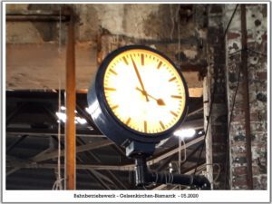 Das Bahnbetriebswerk in Gelsenkirchen Bismarck im Mai 2020