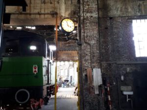 Das Bahnbetriebswerk in Gelsenkirchen Bismarck im Mai 2020