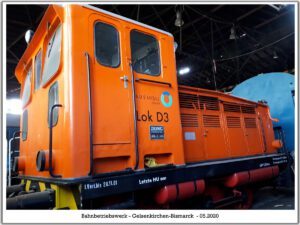 Das Bahnbetriebswerk in Gelsenkirchen Bismarck im Mai 2020