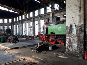 Das Bahnbetriebswerk in Gelsenkirchen Bismarck im Mai 2020