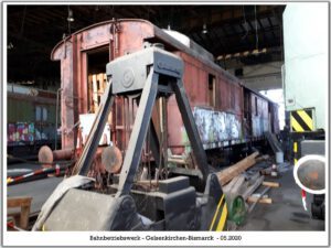 Das Bahnbetriebswerk in Gelsenkirchen Bismarck im Mai 2020