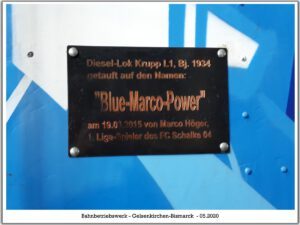 Das Bahnbetriebswerk in Gelsenkirchen Bismarck im Mai 2020