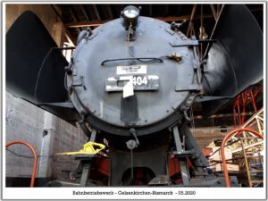 Das Bahnbetriebswerk in Gelsenkirchen Bismarck im Mai 2020