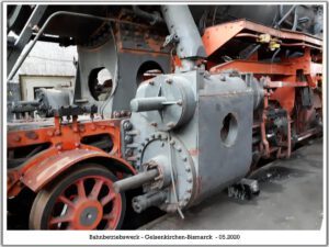 Das Bahnbetriebswerk in Gelsenkirchen Bismarck im Mai 2020