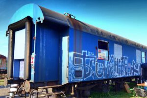 Das Bahnbetriebswerk in Gelsenkirchen Bismarck im April 2022