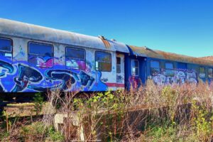 Das Bahnbetriebswerk in Gelsenkirchen Bismarck im April 2022