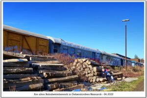 Das Bahnbetriebswerk in Gelsenkirchen Bismarck im April 2022
