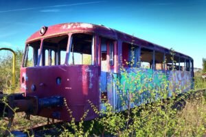 Das Bahnbetriebswerk in Gelsenkirchen Bismarck im April 2022
