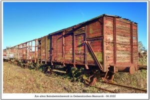Das Bahnbetriebswerk in Gelsenkirchen Bismarck im April 2022