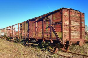 Das Bahnbetriebswerk in Gelsenkirchen Bismarck im April 2022