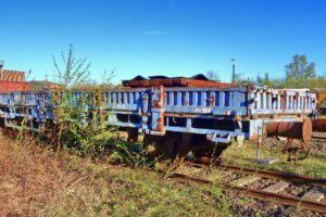 Das Bahnbetriebswerk in Gelsenkirchen Bismarck im April 2022