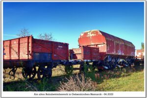 Das Bahnbetriebswerk in Gelsenkirchen Bismarck im April 2022