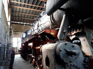 Das Bahnbetriebswerk in Gelsenkirchen Bismarck im Mai 2020