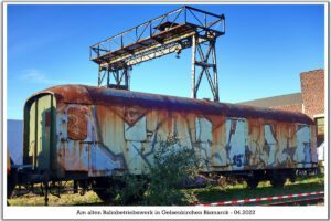 Das Bahnbetriebswerk in Gelsenkirchen Bismarck im April 2022