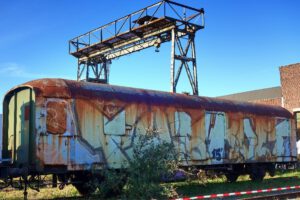 Das Bahnbetriebswerk in Gelsenkirchen Bismarck im April 2022