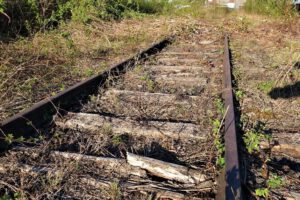 Das Bahnbetriebswerk in Gelsenkirchen Bismarck im April 2022