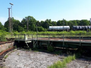 Das Bahnbetriebswerk in Gelsenkirchen Bismarck im Mai 2020