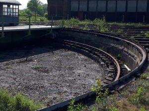 Das Bahnbetriebswerk in Gelsenkirchen Bismarck im Mai 2020