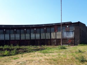 Das Bahnbetriebswerk in Gelsenkirchen Bismarck im Mai 2020