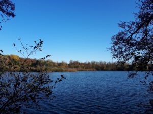 Der Ewaldsee in Gelsenkirchen Resser Mark im Oktober 2020