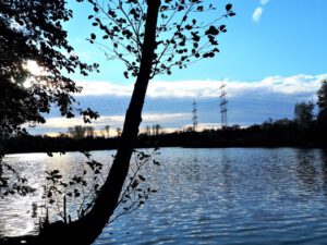 Der Ewaldsee in Gelsenkirchen Resser Mark im Oktober 2020