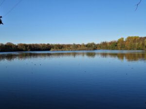 Der Ewaldsee in Gelsenkirchen Resser Mark im Oktober 2020