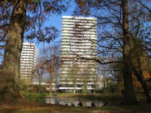 Der Stadtgarten in Gelsenkirchen Altstadt im November 2020