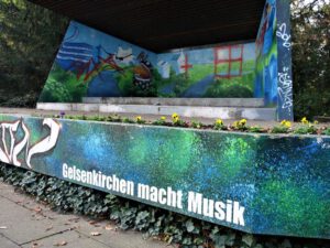 Der Stadtgarten in Gelsenkirchen Altstadt im November 2020