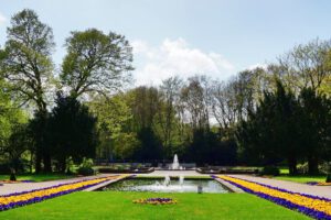 Der Stadtgarten in Gelsenkirchen Altstadt im Mai 2021