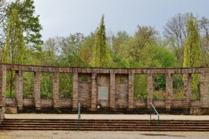 Der Stadtgarten in Gelsenkirchen Altstadt im Mai 2021