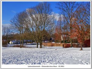 Winter in Gelsenkirchen-Buer im Februar 2021