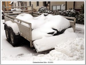 Winter in Gelsenkirchen Erle im Februar 2021