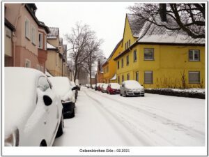 Winter in Gelsenkirchen Erle im Februar 2021