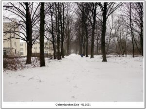 Winter in Gelsenkirchen Erle im Februar 2021