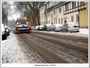 Winter in Gelsenkirchen Erle im Februar 2021