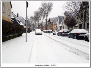 Winter in Gelsenkirchen Erle im Februar 2021