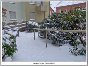 Winter in Gelsenkirchen Erle im Februar 2021