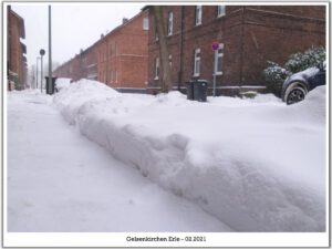 Winter in Gelsenkirchen Erle im Februar 2021