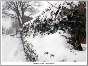 Winter in Gelsenkirchen Erle im Februar 2021