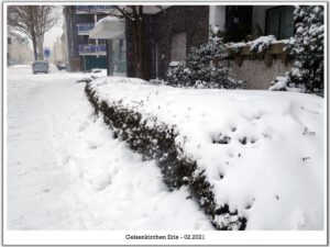 Winter in Gelsenkirchen Erle im Februar 2021