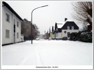 Winter in Gelsenkirchen Erle im Februar 2021