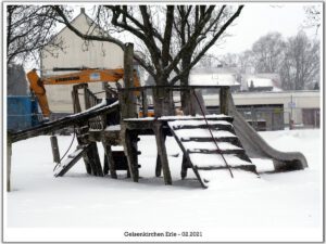Winter in Gelsenkirchen Erle im Februar 2021