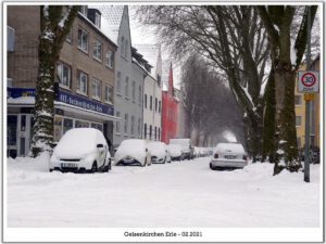 Winter in Gelsenkirchen Erle im Februar 2021